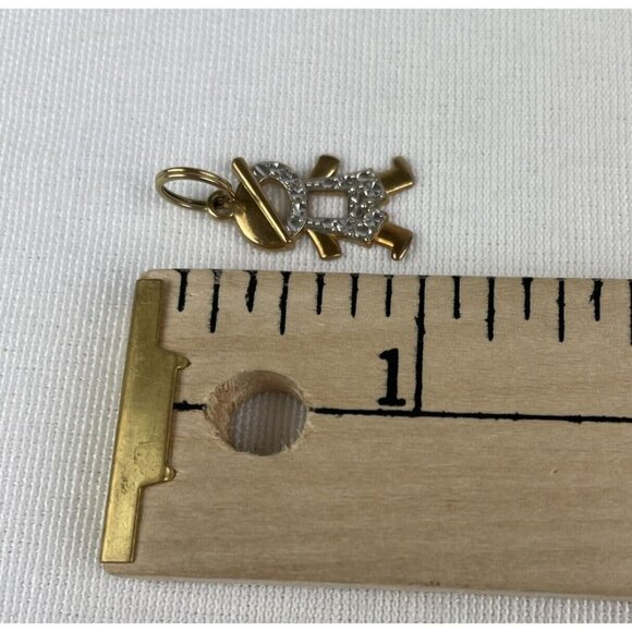 Michael Anthony 14k Yellow and White Gold Child With Cap Boy Pendant - Picture 6 of 6